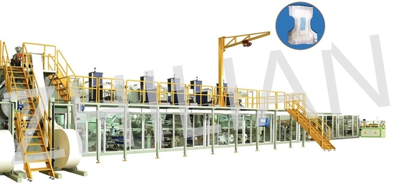 Ultra dünne Windel-Produktionsmaschine mit stabiler Geschwindigkeit