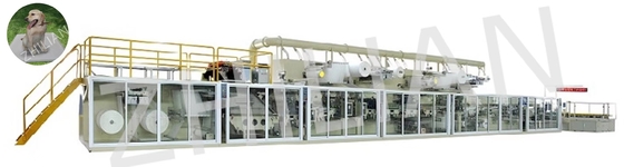 450mm 600mm 800mm Breiten-Haustier-Auflagen-Maschine 170 m/min 300 m/min