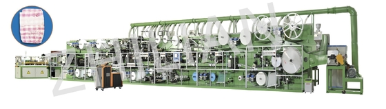 600 PC/Min Disposable Baby Diaper Machine ich Art