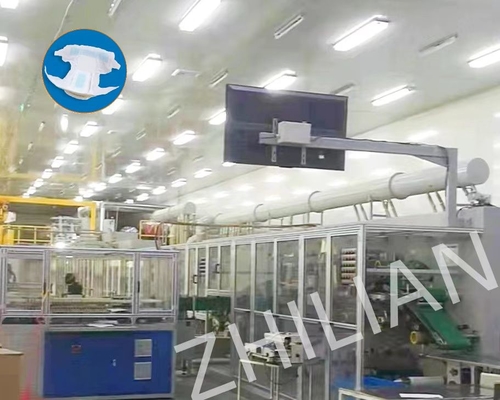 Komfortable ultradünne Babywindel-Produktionsmaschine 400 Stück / min